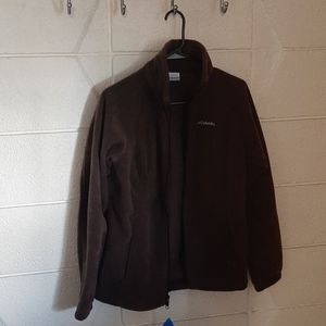 Columbia women's fleece zip-up (brown)